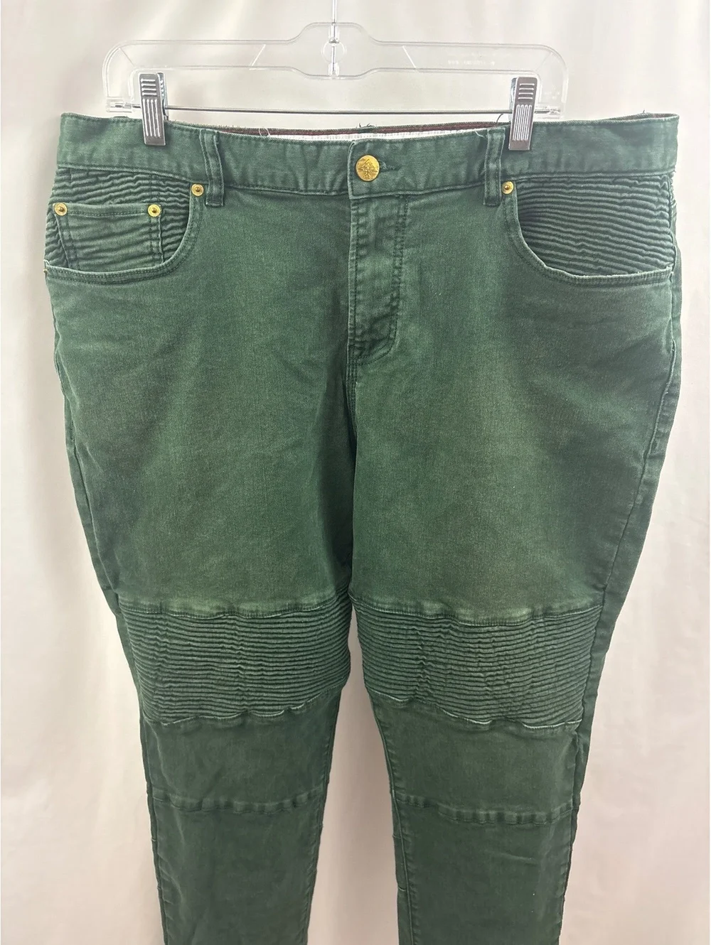 LRG Lifted Research Group Forest Green Jeans Mens 40x32 Grunge Baggy Denim Rap